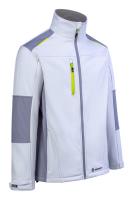 Beeswift Flex softshell jacket two-tone white grey