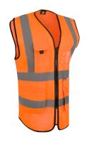 Beeswift Womens hi-vis exec waistcoat orange
