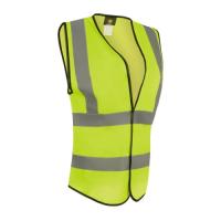 Beeswift Womens hi-vis waistcoat yellow