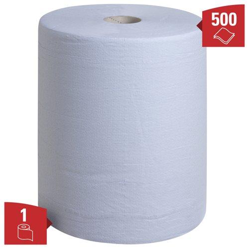 WypAll® L20 General Clean™ Medium Duty Wipes BL 7301 - Extra Wide - 1 Blue Wiper Roll x 500 Paper Wipers