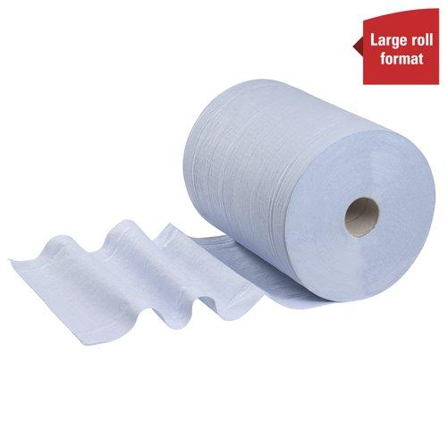 WypAll® L20 General Clean™ Medium Duty Wipes BL 7301 - Extra Wide - 1 Blue Wiper Roll x 500 Paper Wipers