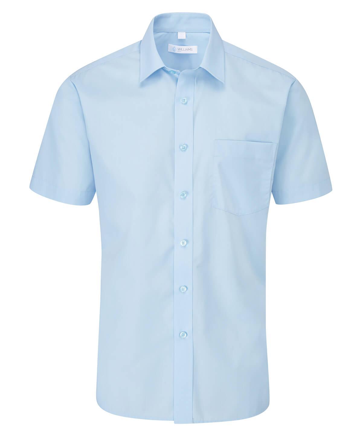 Mens Uniform Shirt S/S Light Blue