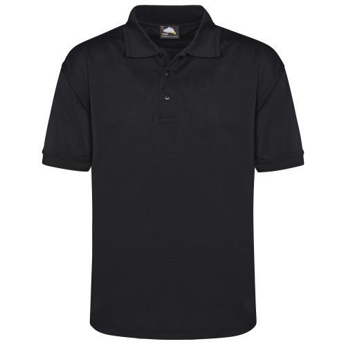 UM-1190 Oriole Wicking Poloshirt Black