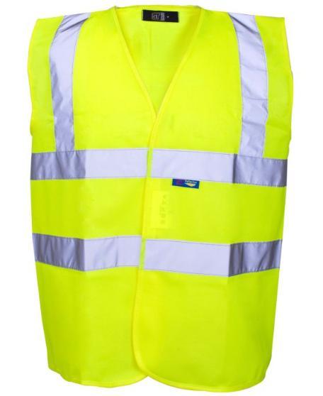 Hi-Vis Velcro Vest Yellow