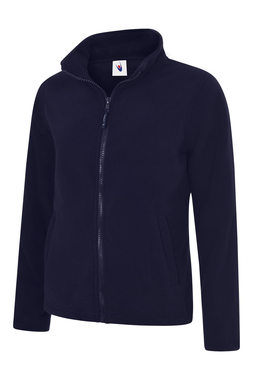 Ladies Classic Zip Fleece Jacket Navy