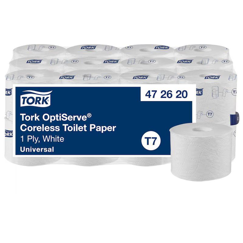 Tork Optiserve Coreless T/Roll 1ply Wh