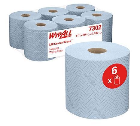Wypall L20 Extra Wipers Centrefeed 2ply Bl