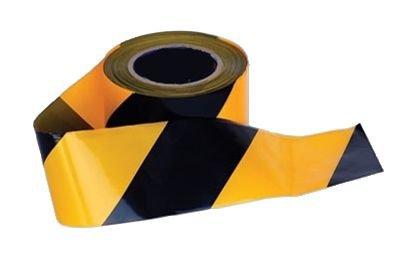 Barrier Tape Yellow/Black 75mmx500m
