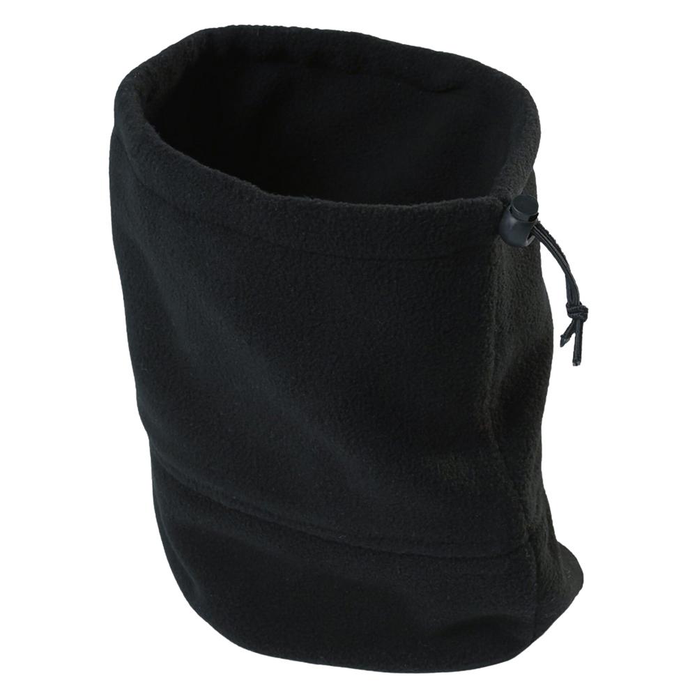 Fleece Neck Warmer/Hat Black One Size