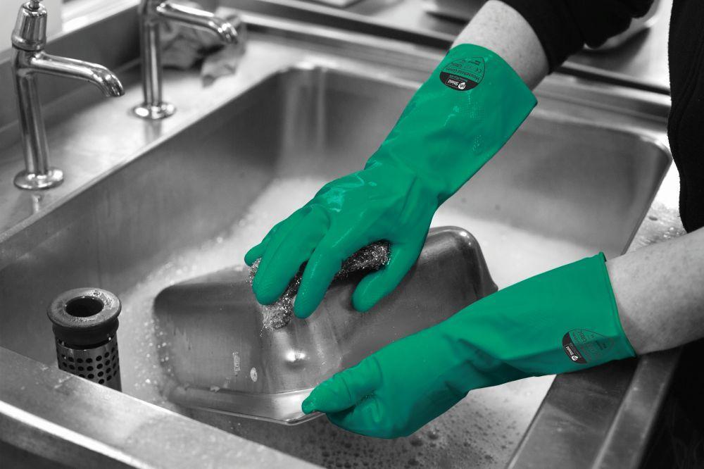 Household Gloves Green X-Large