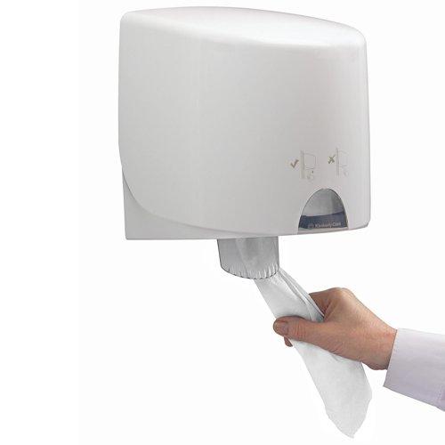 WypAll® L10 General Clean™ Light Duty Wipes 7256 - 1 Ply White Cleaning Wipes - 6 Centrefeed Rolls x 800 Paper Wipes (4,800 total)