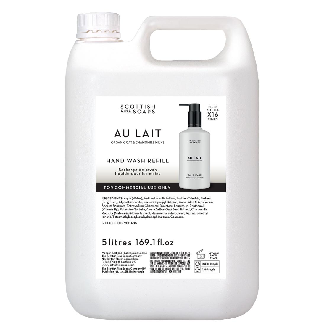 Au Lait Hand Wash 5ltr