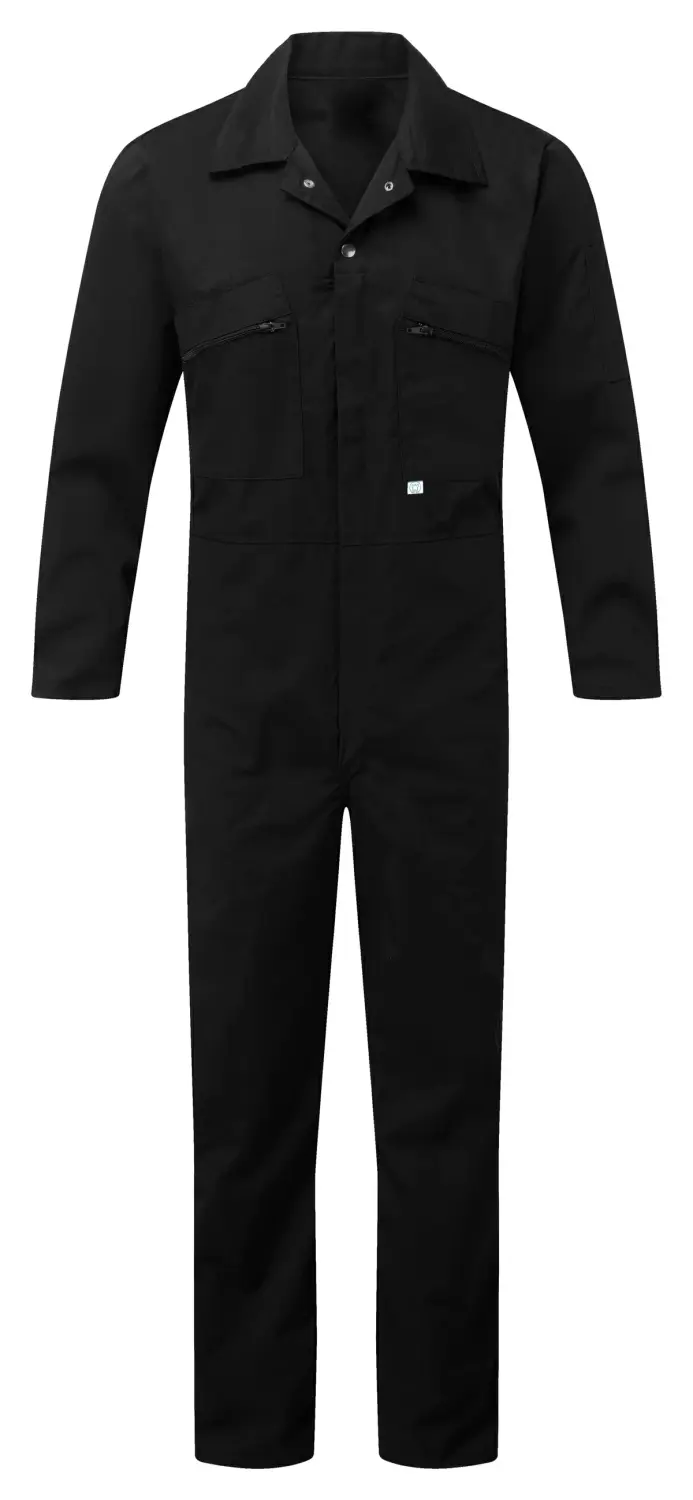 Fort Zip Front Coverall Black