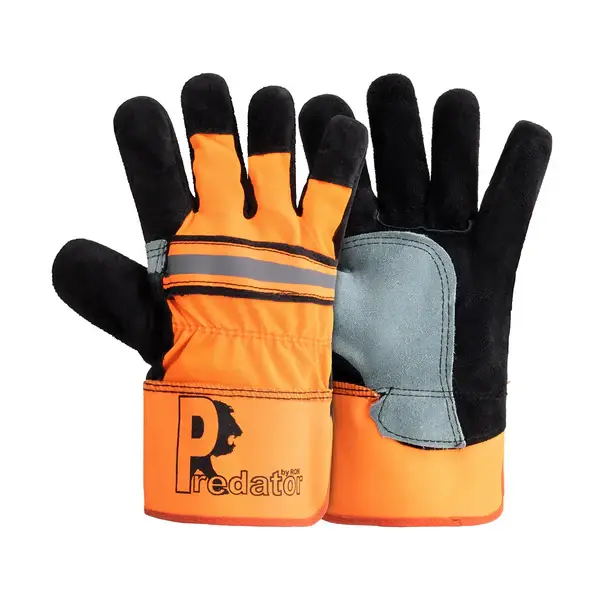 Hi Vis Tiger Rigger Gloves Orange/Black 10/XL One Size