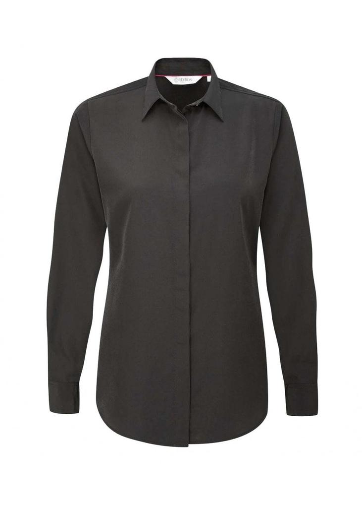 Ladies Erin Long Sleeve Blouse Black