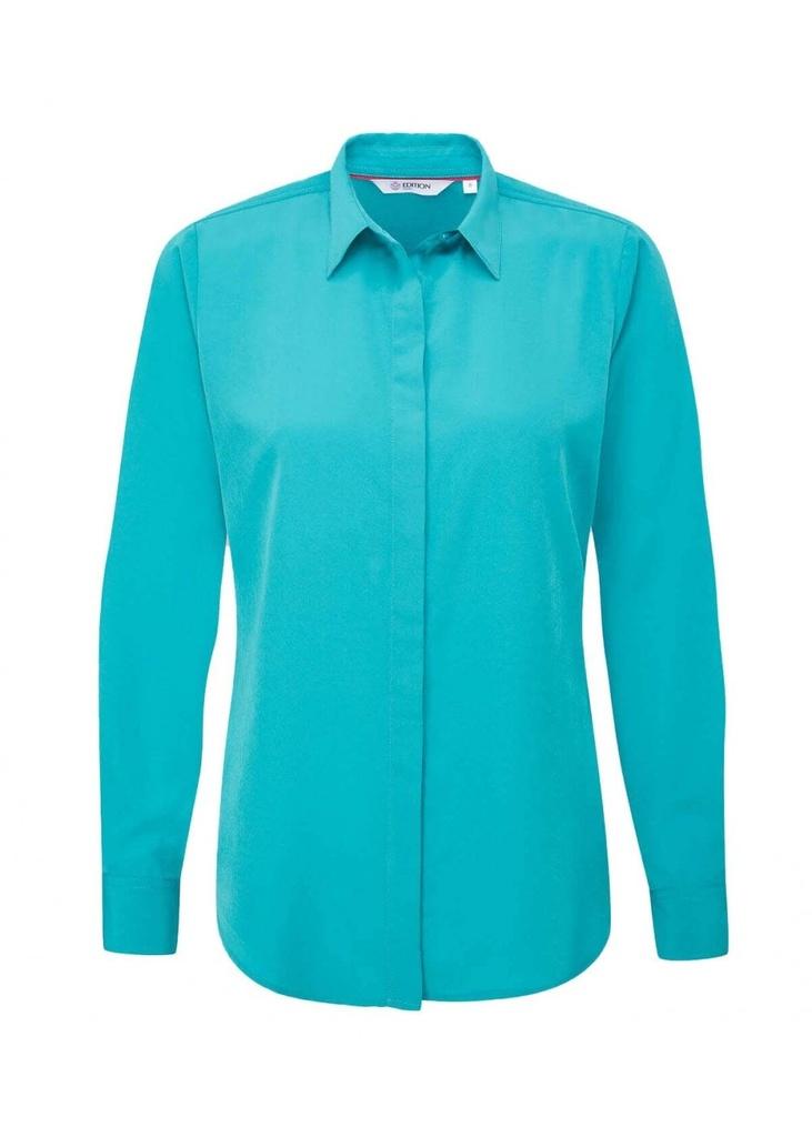Ladies Erin Long Sleeve Blouse Teal