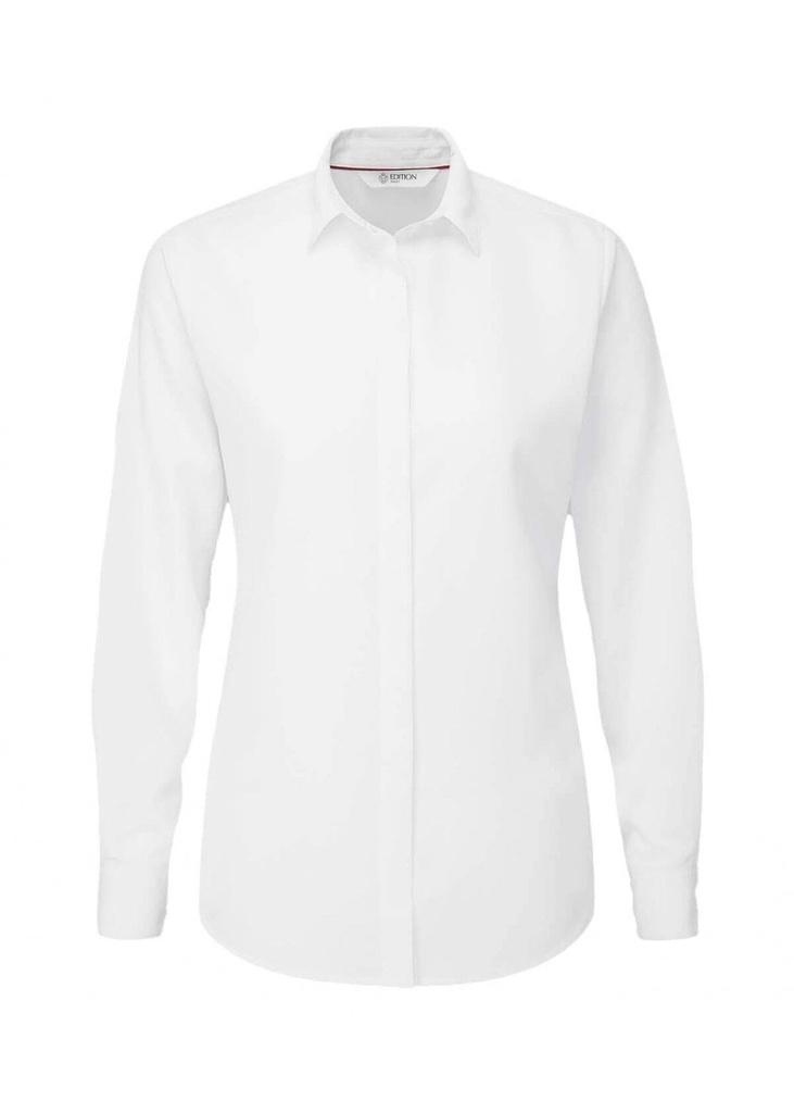 Ladies Grace Long Sleeve Blouse White