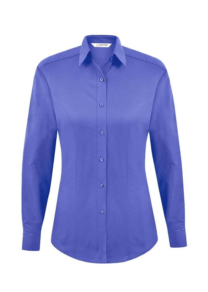 Ladies Megan Long Sleeve Blouse Royal Blue
