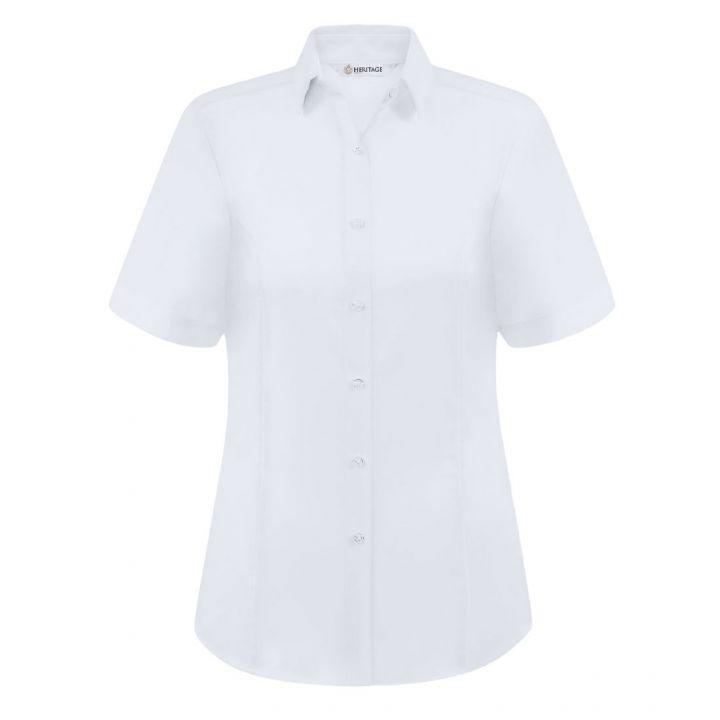 Ladies Megan Short Sleeve Blouse White