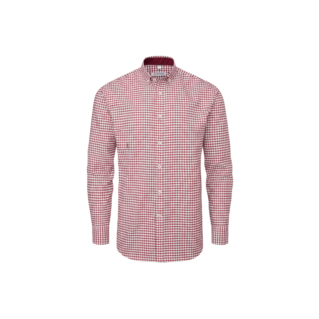 Men's Baltimore Long Sleeve Check Shirt Red