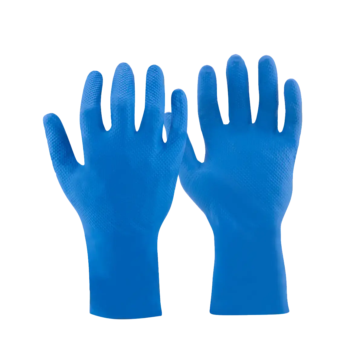 Ideall Grip PF Nitrile Gloves Long Royal Blue