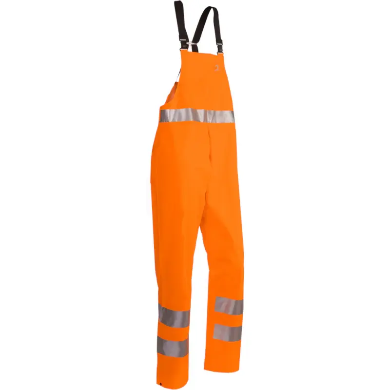 Amberg Hi Vis Rain Bib and Brace Orange