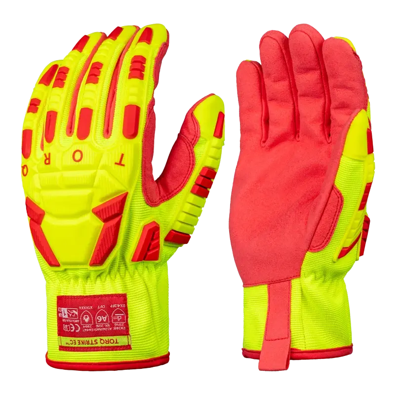 Skytec Tork Strike Gloves Red/Yellow