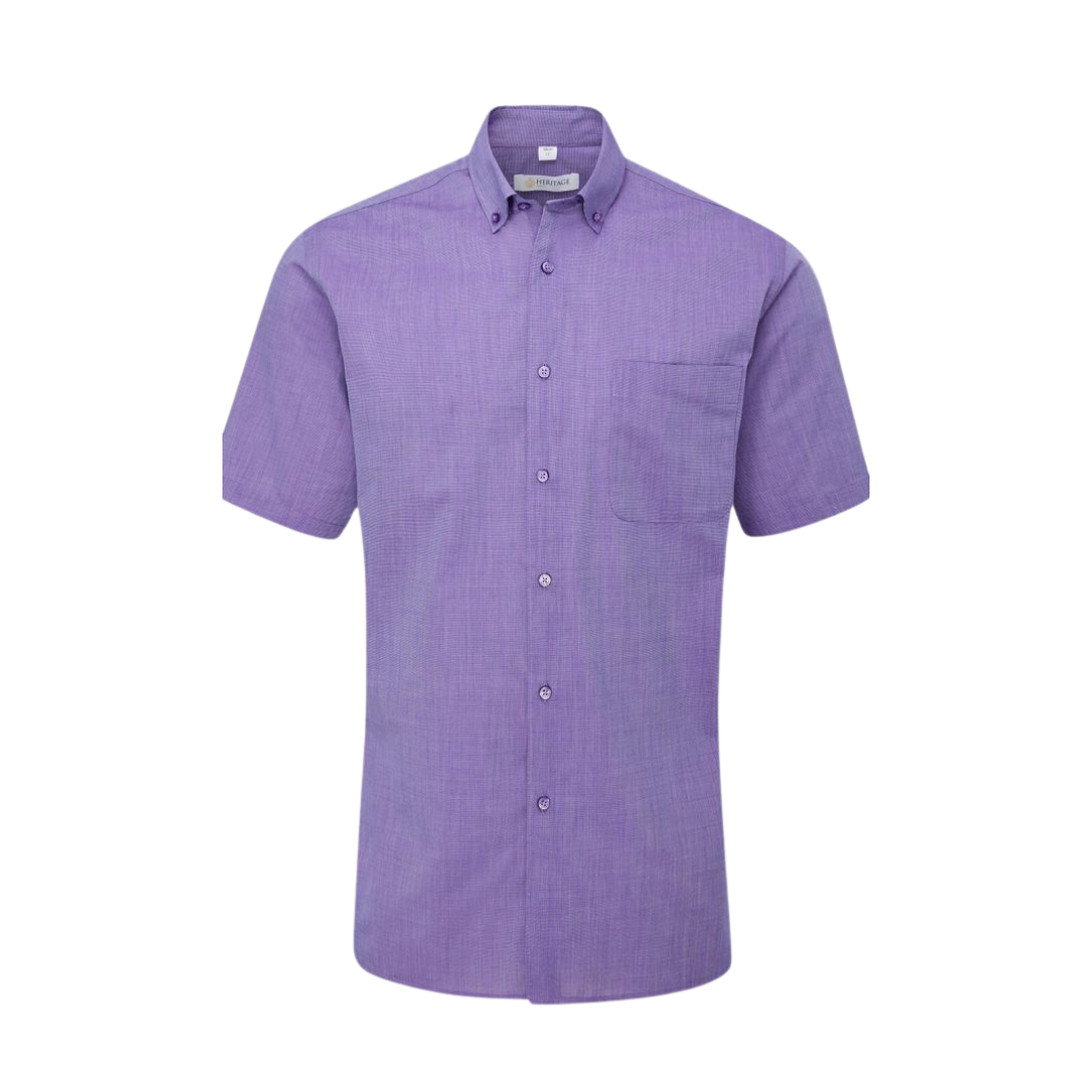 Men's Balloo Short Sleeve Shirt Purple
