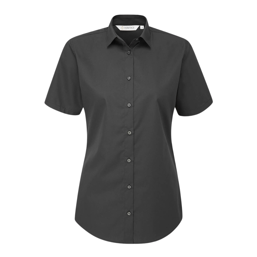 Ladies Cara Short Sleeve Blouse Black