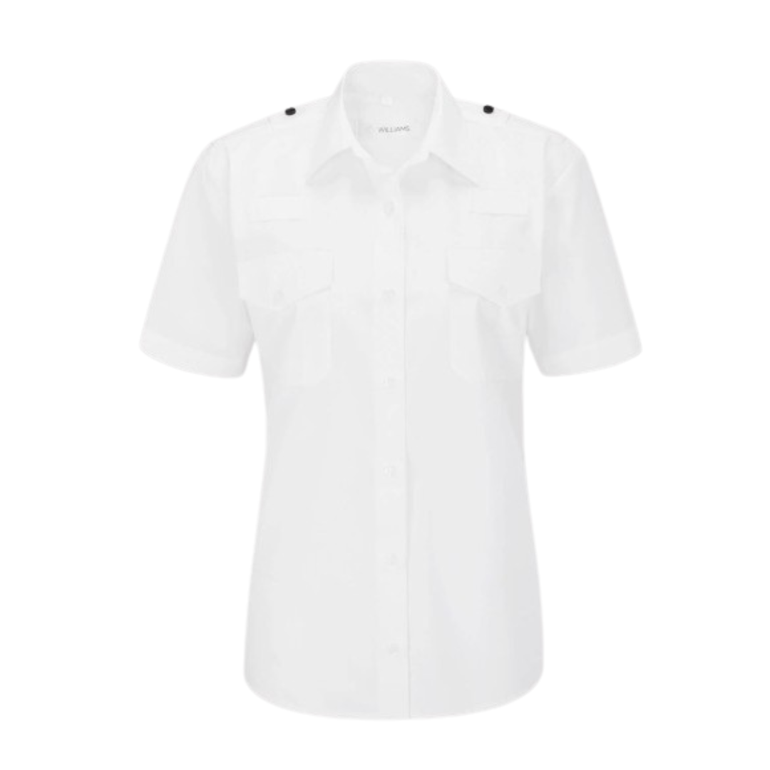 Ladies Security Short Sleeve Shirt White