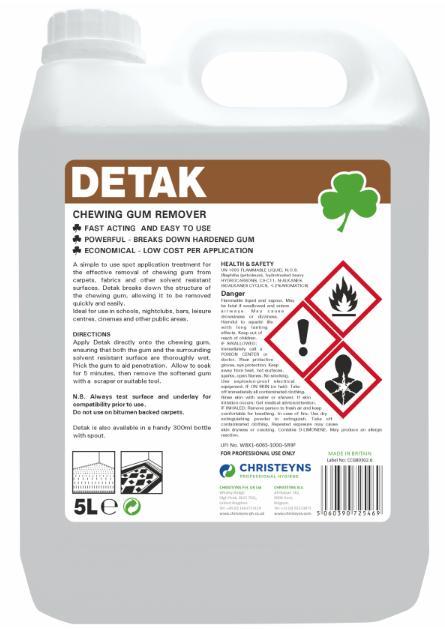 2x5L CLOVER DETAK CHEWING GUM REMOVER