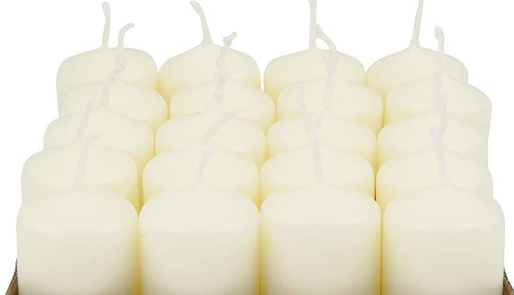 x20 IVORY PILLAR CANDLES (11 Hours)