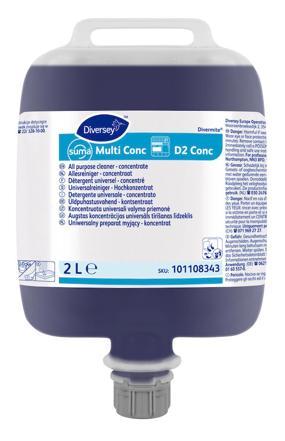 3x2L SUMA MULTI D2 CONC DETERGENT