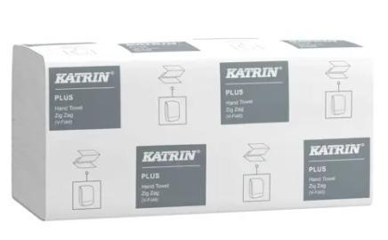 x6000 KATRIN PLUS V FOLD H/T ZIG ZAG WHITE