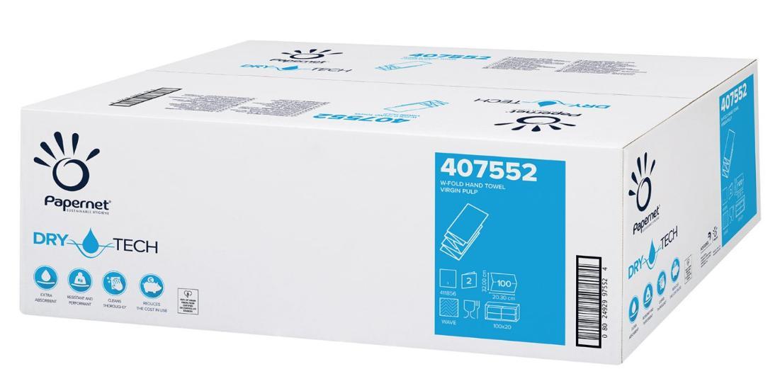 x2000 PAPERNET W FOLD H/T 2PLY WHITE DRY