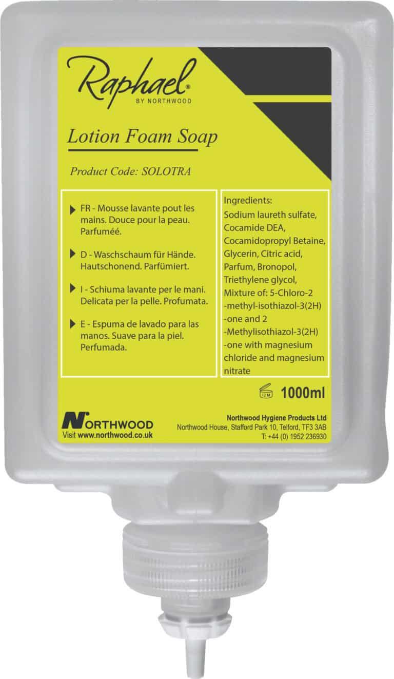 6x1L RAPHAEL LOTION FOAM SOAP FRAGRANCED