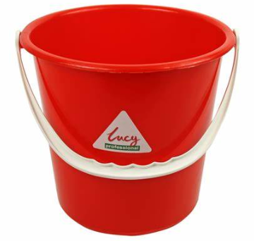 LUCY RED 8Ltr PLASTIC BUCKET