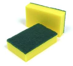 x10 SPONGE HANDSCRUB SCOURER 15x9cm