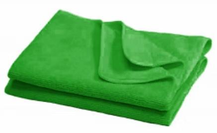 x10 CONTRACT GREEN MICROFIBRE CLOTH 40cm