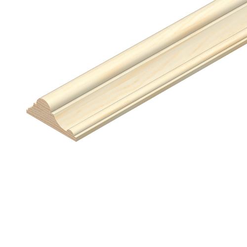 69mm x 28mm 2.4m Dado Rail Pine Decorative TM486