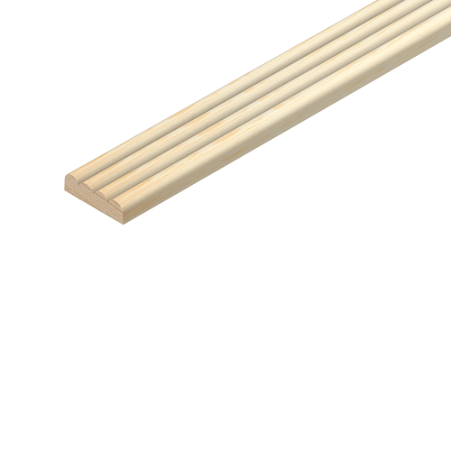 34mm x 6mm 2.4m Reed Mould Pine Decorative TM701