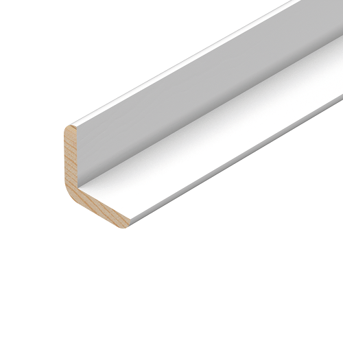 20mm x 20mm 2.4m Cushion Corner White Primed Angle TM502P
