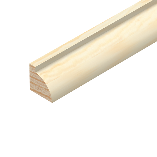 15mm x 15mm 2.4m Pine Ovolo Glass Bead TM956