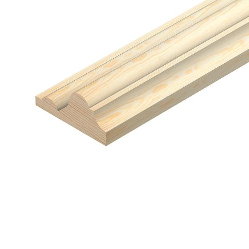 45mm x 20mm 2.4m Dado Rail Pine Decorative TM482