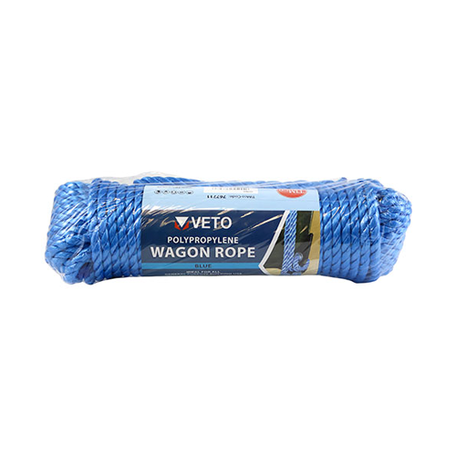 TIMCO Blue 9mm x 27m Polypropylene Wagon Rope