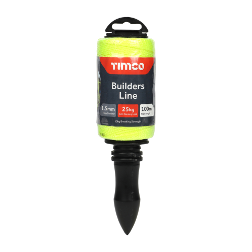TIMCO Yellow Builders Line Spindle 1.5mm x 100m