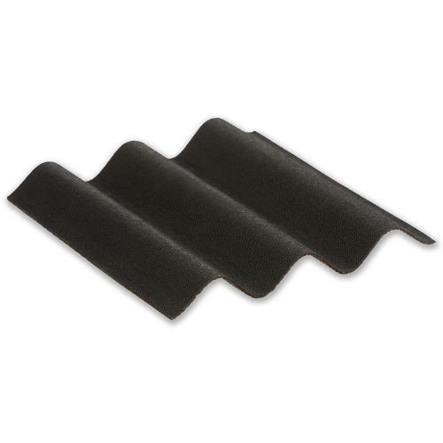 2.0m x 950mm Black Corrugated Bitumen Roofing Sheet