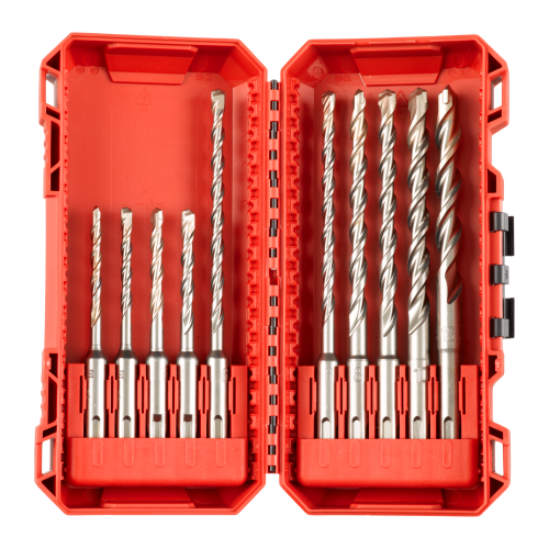 Milwaukee M2 2 Cut SDS+ 10 pcs Drill Bit Set