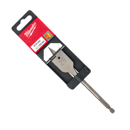 Milwaukee 25mm x 152mm Flat Boring Bit