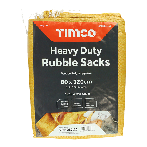 TIMCO 800mm x 1200mm Heavy Duty Rubble Sack